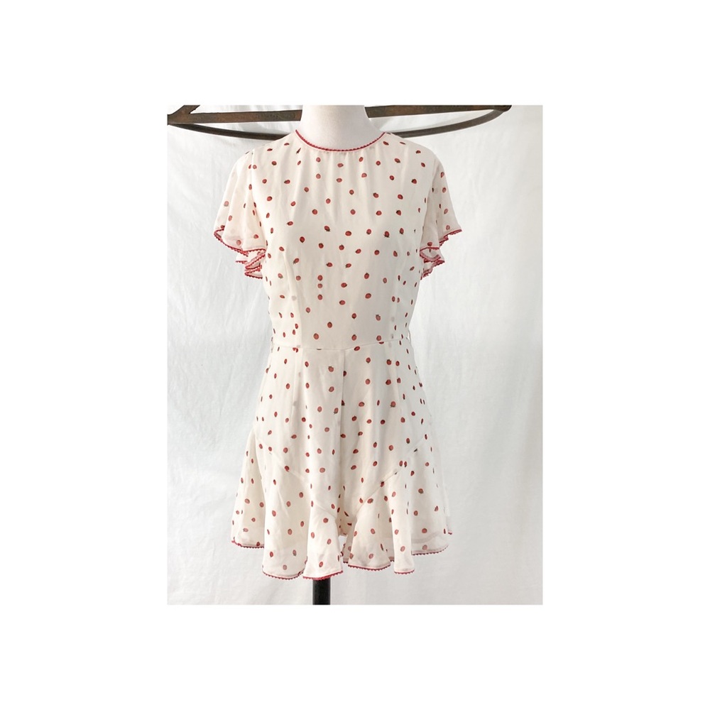 Strawberry Print Romper by Voodoo Vixen